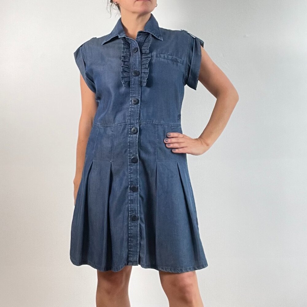 Pre-Loved Henri Lloyd Pleated Shirt Dress Size M